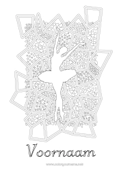 Gratis kleurplaat Sport Dans Complex Kleurplaten Zentangle Artistieke Sporten Ballet