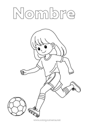 Dibujo libre Fútbol Balón de fútbol Sport Chica Deportes en equipo Fútbol femenino Jugador de fútbol