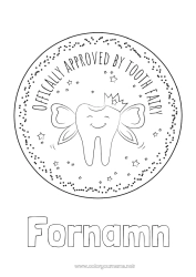 Gratis färgläggning Mjölktand Lilla Musen Tandfé