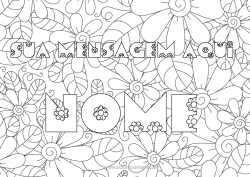 Desenho grátis Flores Nome decorado Margarida Fundo decorativo