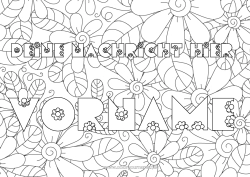 Kostenlose Malvorlage Blumen Dekorierter Name Gänseblümchen Dekorativer Hintergrund