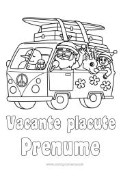 Pagină de colorat personalizată Moș Crăciun Ren Om de zăpadă Moșneguții de Crăciun Vacanțe Vara Vehicule Desene de colorat cu spiriduși Surf Animale din pădure Furgon Mașini, furgonete și autorulote Sporturi nautice