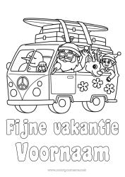 Gratis kleurplaat Kerstman Rendier Sneeuwpop Kerstelf Vakantie Zomer Voertuigen Elfjes kleurplaten Surfen Bosdieren Van Auto's, busjes en campers Watersporten