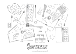 Gratis teckning Konst Skola Skolmaterial Målning Herbarium