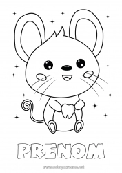 Coloriage gratuit Dent de lait Petite Souris