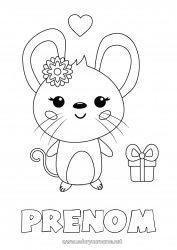 Coloriage gratuit Dent de lait Petite Souris