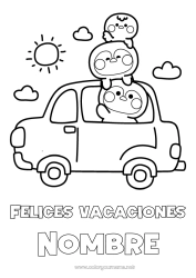 Dibujo libre Vacaciones Vehículos Pingüino Coches Aves y mamíferos voladores Automóviles, furgonetas y autocaravanas
