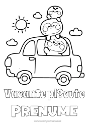 Pagină de colorat gratuită Vacanțe Pinguin, Pinguin de gheață Mașină Păsări și mamifere zburătoare Mașini, furgonete și autorulote