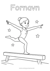 Fargeleggingssiden å tilpasse Sport Gymnastikk Kunstnerisk sport