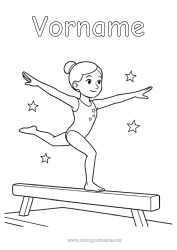 Kostenlose Zeichnung Sport Gymnastik Künstlerischer Sport