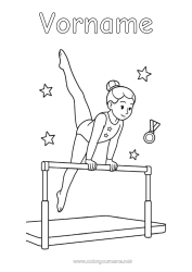 Kostenlose Zeichnung Sport Gymnastik Künstlerischer Sport
