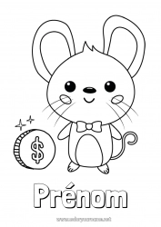 Coloriage gratuit Dent de lait Petite Souris