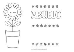 Niño página para colorear Flores Girasol Dibujos fáciles para colorear