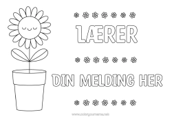 Gratis fargelegging Blomster Solsikke Enkle fargelegginger