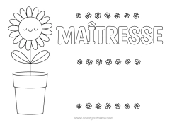 Coloriage enfant Fleurs Tournesol Coloriages faciles