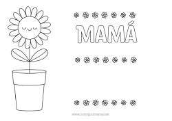 Niño página para colorear Flores Girasol Dibujos fáciles para colorear