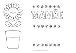 Página de desenho infantil Flores Girassol Desenhos para colorir fáceis