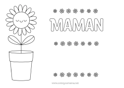 Coloriage enfant Fleurs Tournesol Coloriages faciles