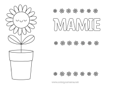 Coloriage enfant Fleurs Tournesol Coloriages faciles