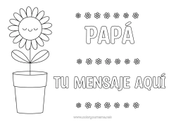 Colorear gratis Flores Girasol Dibujos fáciles para colorear