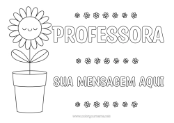 Desenho grátis Flores Girassol Desenhos para colorir fáceis