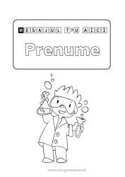 Pagină de colorat personalizată Științific