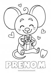 Coloriage gratuit Dent de lait Petite Souris