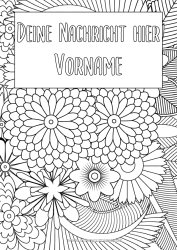 Kostenlose Malvorlage Blumen Gänseblümchen Zentangle Etikett Dekorativer Hintergrund Heftumschläge