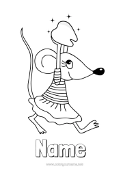 Colouring to customise Milk Tooth Little Mouse