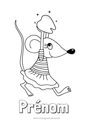Coloriage à personnaliser Dent de lait Petite Souris
