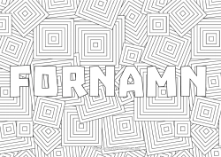 Gratis teckning Utsmyckat namn Zentangle Geometriska former Dekorativ bakgrund Torg