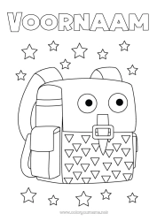 Gratis tekening Schooltas Terug naar school Schoolbenodigdheden