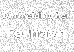 Gratis fargelegging Alfabet Bokstav i alfabetet Dekorativ bakgrunn