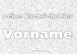 Kostenlose Malvorlage Alphabet Buchstaben des Alphabets Dekorativer Hintergrund