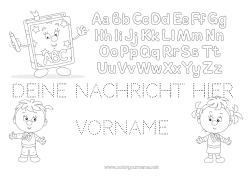 Kostenlose Zeichnung Kind Kinderaktivitäten Alphabet Buch Lesen Buchstaben des Alphabets