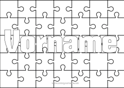 Malvorlage anpassen Spiele und Spielzeug Puzzles Dekorativer Hintergrund