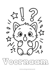 Gratis tekening Kat Dier Kersen Fruit Honden en katten Emoties