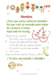 Dibujo libre Enfermo Elfos de navidad Misión del Elfo de Navidad Cartas de elfos bromistas Ideas Traviesas del Duende de Navidad