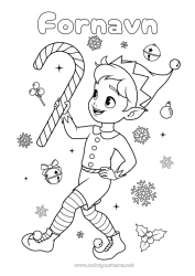 Gratis fargelegging Julealver Jul Fargelegging av nisser