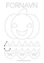 Gratis fargelegging Flaggermus Gresskar Jack O'Lantern Barnaktiviteter Punkter å koble sammen Enkle fargelegginger Tegn og farglegg Fugler og flygende pattedyr Barnehage grafikkark