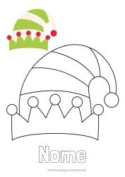 Desenho grátis Elfo de Natal Páginas para colorir de elfos Desenhos para colorir fáceis Colorir com Modelo
