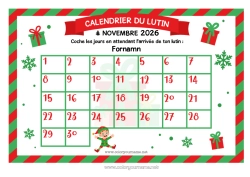 Färgläggningssida att anpassa Julnissar Adventskalender