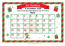 Colouring to customise Christmas Elves Letters From Mischievous Elves Advent Calendar Calendars And Planners. Letter From The Elf A Single Mischievous Elf