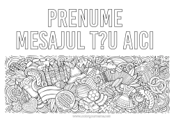 Pagină de colorat personalizată Mandala Simboluri Germania Covrig Oktoberfest