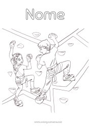 Desenho grátis Esporte Menina Menino Outros Esportes Escalada