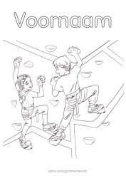 Gratis tekening Sport Meisje Jongen Andere sporten Klimmen