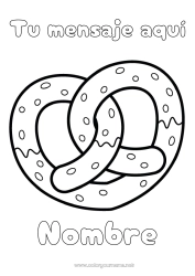 Dibujo libre Corazón Alimento Gran corazón Golosinas Galletas Alemania Pretzel