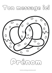 Dessin gratuit Coeur Nourriture Grand coeur Gourmandises, sucreries Biscuits Allemagne Bretzel
