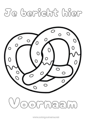 Gratis tekening Hart Voedsel Groot hart Lekkernijen, zoetigheden Koekjes Duitsland Pretzel