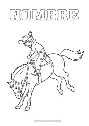 Dibujo libre Caballo Cowboy Lejano Oeste Animales de granja Otros deportes Equitación